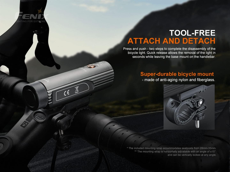 BC21R V3.0 Bike Light, 1200 Lumens USB-C Rechargeable with Quick Release Mount a