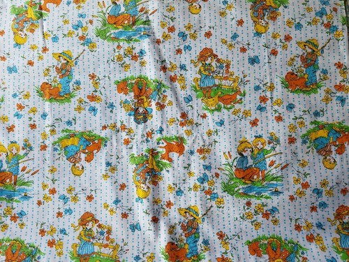 vtg 60's Cotton fabric Juvenile 4yd 36