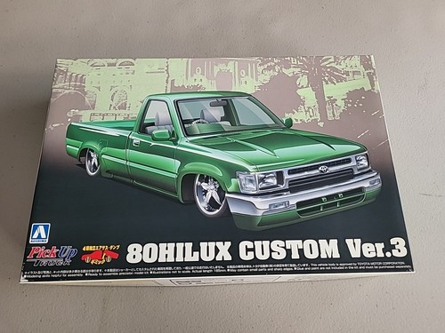自動車 80 HILUX HIGH RIDER Pickup Truck AOSHIMA Aoshima 1/24 Rare Kit Toyota 80 Hilux Custom Version 3