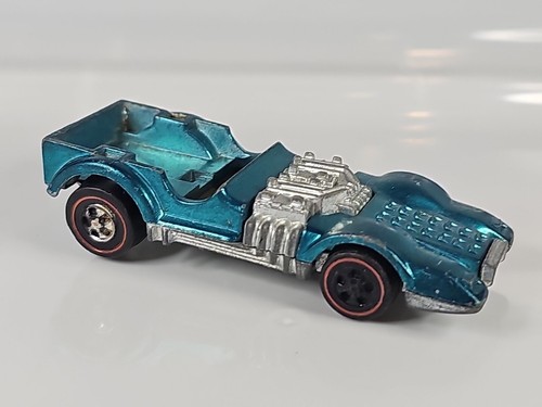 Hot Wheels Redline Mutt Mobile 1970 Blue - Made In Hong Kong