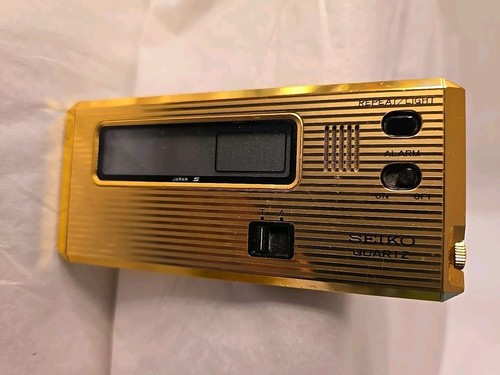 Vtg Seiko Quartz Travel Digital Alarm Clock 7411-002G