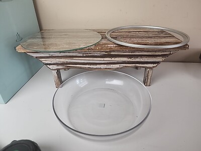 Partylite Clearly Creative Pillar Garden Holder -- 3 Pieces For Easy Cleaning. 