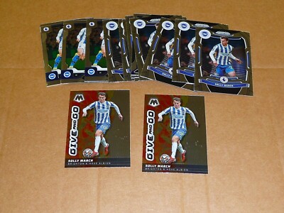 SOLLY MARCH SOCCER LOT OF 15 PANINI PRIZM MOSAIC CHRONICLES W2513