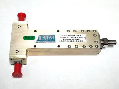 Narda P28K-414 Mechanical Phase Shifter with Frequency 27.5 to 31.2 GHz, Phase S