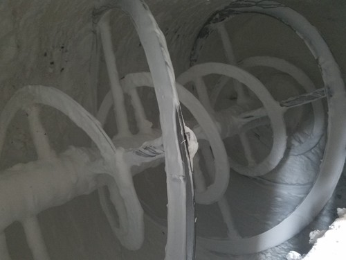 Used-Double Spiral Ribbon Blender,  70 Cuft, 304 Stainless Steel, 80 total CuFt