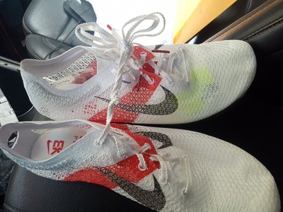シューズ NIKETIEMP Nike Air Zoom Victory EK White Red Black Track Spikes FJ0668