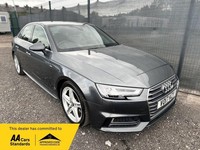 2017 Audi A4 2.0 TDI S line S Tronic quattro Euro 6 (s/s) 4dr SALOON Diesel Auto