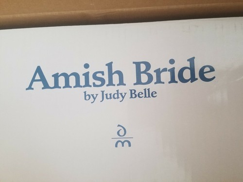 Danbury Mint Amish Bride Fine Bisque Porcelain Doll 1992 With Stand And Orig Box