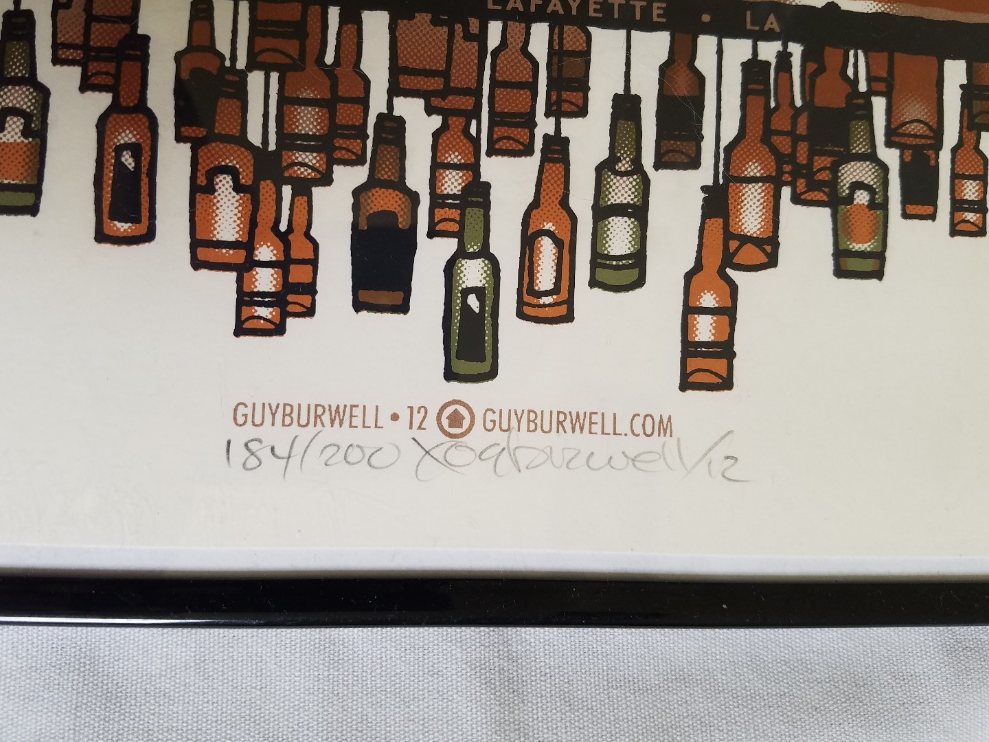 Eric Church Autographed VIP Poster #184/200 10-18-12 Lafayette L.A.