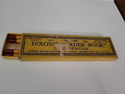 Vintage Dixon Order Book Pencils Open Box