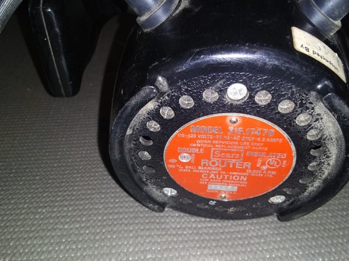 VTG SEARS CRAFTSMAN ROUTER MODEL 315.17470 110-120 VOLTS MADE IN U.S.A.