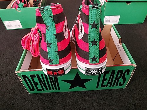 Pre-owned Converse X Denim Tears Chuck Taylor 70 High Top Green Black Beauty Juneteenth Us In Multicolor