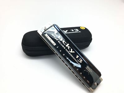 Gift EASTTOP Lucky 13 Bass Plus Blues Harmonica 13 Hole Diatonic Harp Harmonica