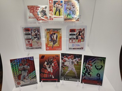 CIN Bengals Lot/10 Joe Burrow Rookie- Tee Higgins-C. Brown RC- Zenith- Opti Auto