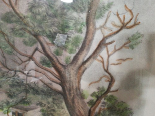 large  painting by  Edwin Douglass ,ediz 148/2 family horse h 41 1/2