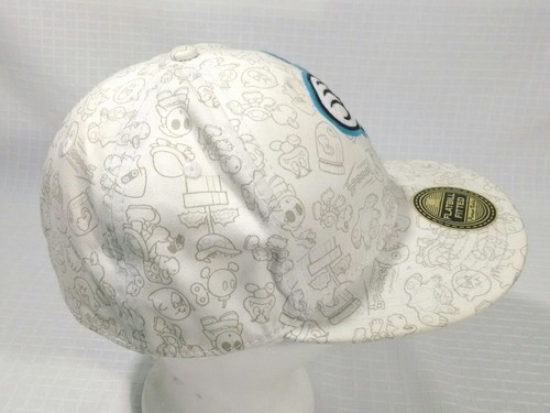 Super Mario Hat Brothers Flat Bill Cap Nintendo Enemies White Video Games Sm Med