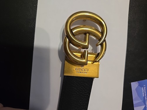 Pre-owned Gucci Reversible Belt Men In Black/brown