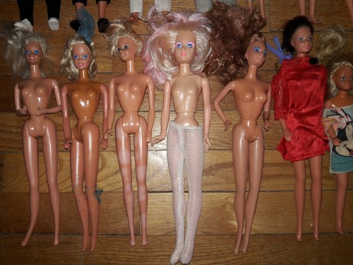 Huge Vintage Barbie Ken Dolls Parts Pieces Lot Mattel Hasbro twist n turn