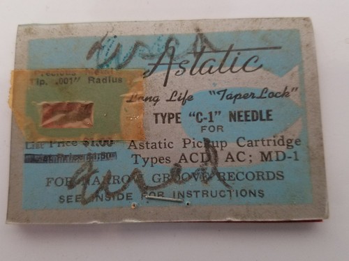 Vintage Original Astatic Phonograph Needle Lot Record Player 714 89t 155d 602