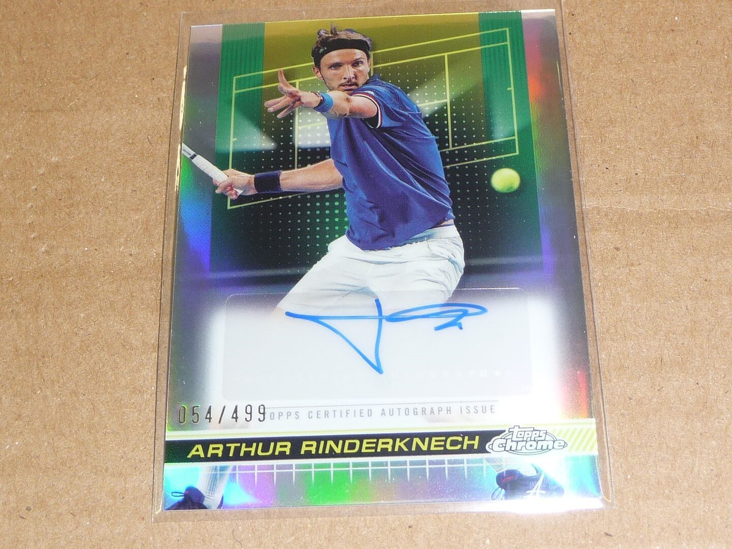 2024 Topps Chrome TENNIS ARTHUR RINDERKNECH AUTOGRAPH/AUTO