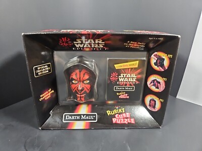 Vtg Star Wars Episode I Darth Maul Rubik's Cube Puzzle 1999 New Old Stock 