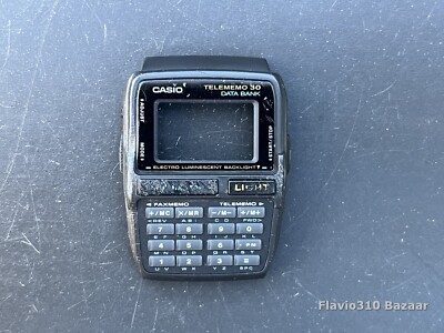 Authentic CASIO DBC-30 Data Bank Telememo 50 Illuminator - Black Case Bezel ONLY