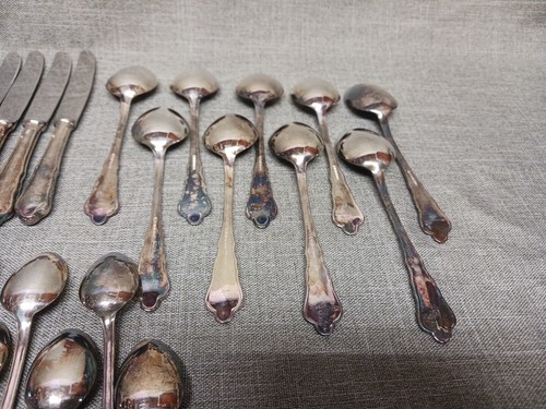 Berndorf Royal Chippendale cutlery Silverplate Flatware 42 pieces