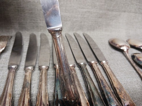 Berndorf Royal Chippendale cutlery Silverplate Flatware 42 pieces