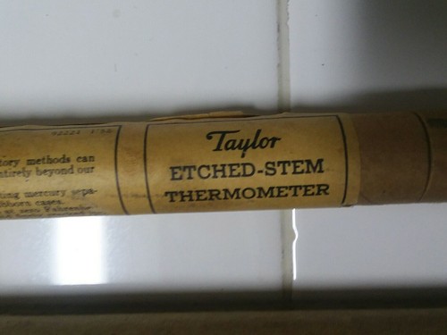 BUY IT NOW!2 VTG.Taylor Etched-Stem Thermometer TUBES Original(EMPTY TUBES ONLY)