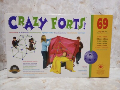 Crazy Forts 69 Pieces Construction Toy 25 Balls 44 Sticks New Family Fun Ages 5+
