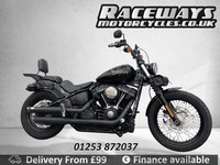 HARLEY-DAVIDSON FXBB STREET BOB 2018 18 REG 8,460 MILES BLACK USED MOTORCYCLE