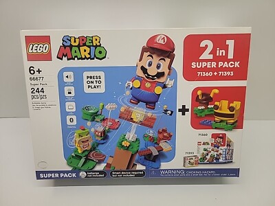 2 in 1 LEGO Super Mario Starter Expansion Set Super Pack Adventures 71360- 71393