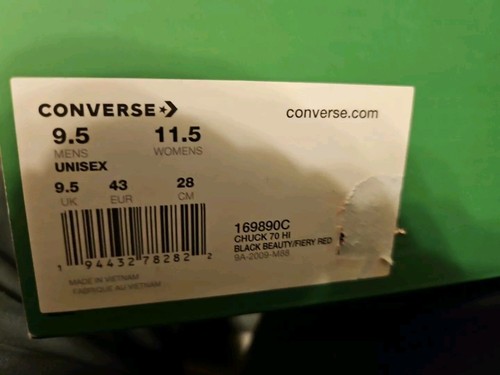 Pre-owned Converse X Denim Tears Chuck Taylor 70 High Top Green Black Beauty Juneteenth Us In Multicolor