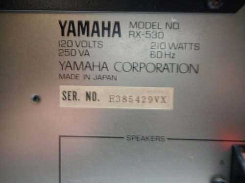 Yamaha Natural Sound Receiver RX-530