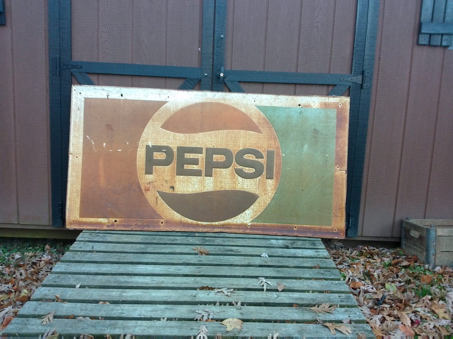 Vintage 1950's Outdoor Pepsi Sign **Original Survivor ** 36