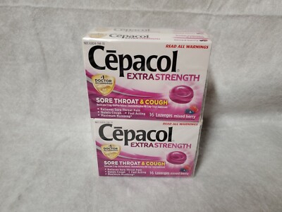 4 Boxes Cepacol Extra Strength Throat & Cough Treatment Drop 16 Count Exp 04/25
