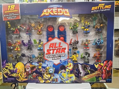 Akedo 18-Pack Ultimate Arcade Collector 2.5 inch Action Figure Set +Joysticks