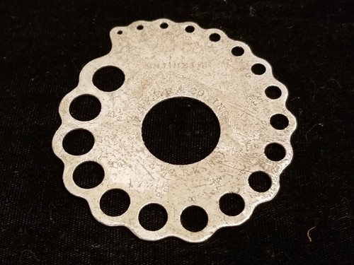 ANTIQUE BAKER & CO. INC JEWELER'S ALUMINUM MEASURING TOOL PAT PEND FEB. 22, 1910
