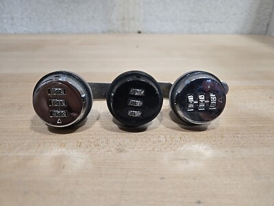 Lot 3x Combination Cam Lock 3 Digit Security Mail Box Drawer Glove Compartment