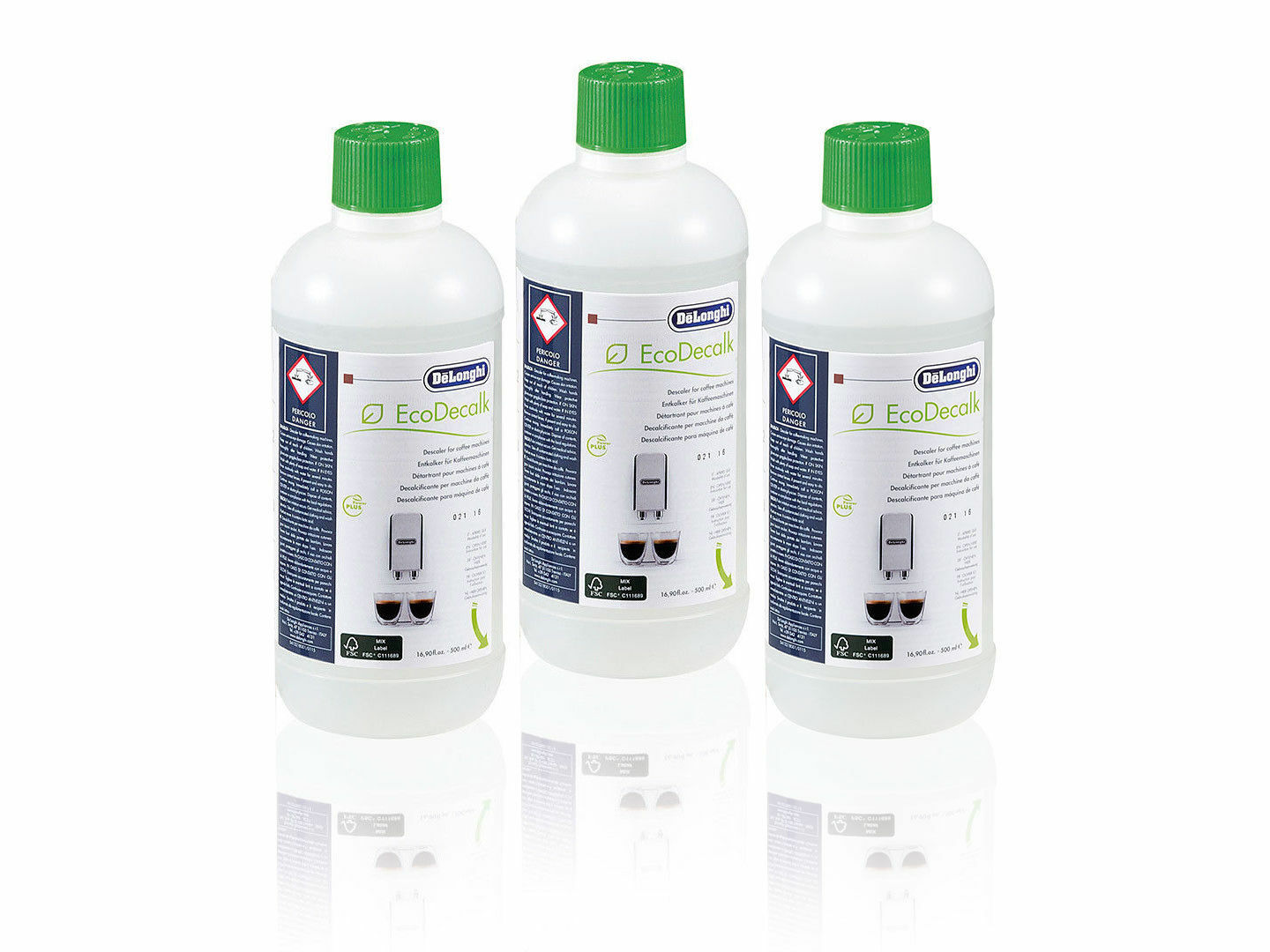 Delonghi EcoDecalk Coffee Machine Descaler 500ml - Cleaning Solutions