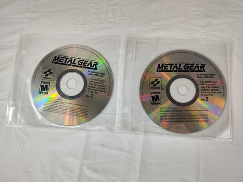 Solid Tactical Espionage Action Pc Video Game Set Of 2 Cds Cds Only