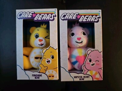 Set of 2 Funshine and Hopeful Heart Care Bears Micro Plush
