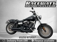 HARLEY-DAVIDSON DYNA FXDF FAT BOB BLACK 2008 08 REG 14,698 MILES, 1584CC