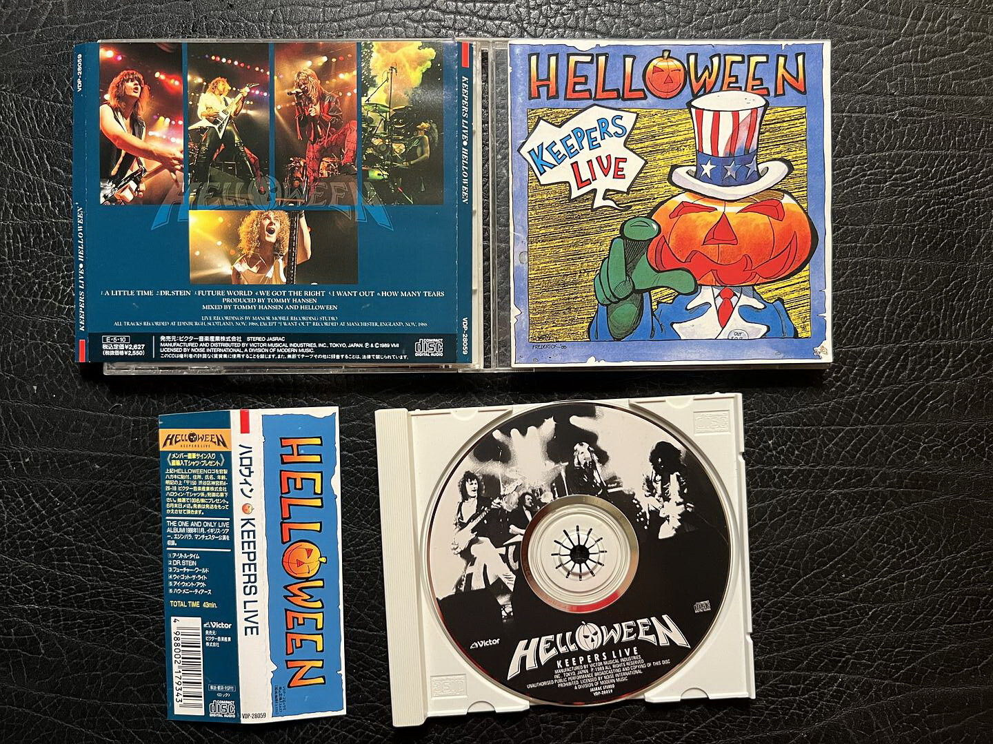 HELLOWEEN Keepers Live JAPAN CD W/OBI 1989 VDP-28059 power metal