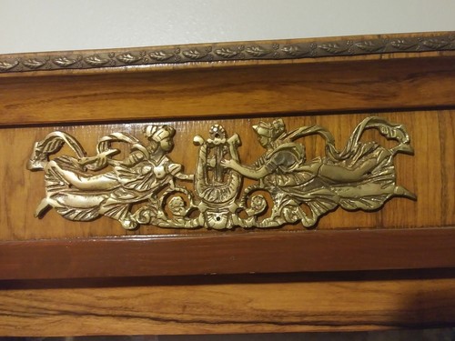 Antique French Ormolu Parlor Cabinet, with brass accent pieces