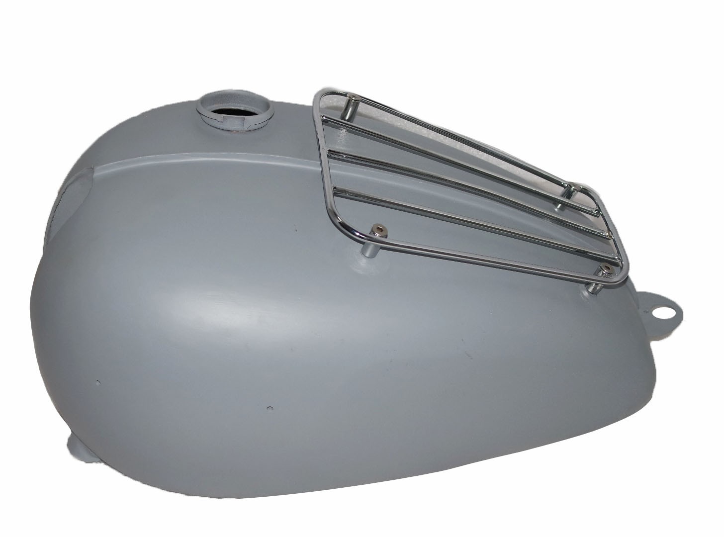 Fits Triumph Tiger Primer Coated Petrol Gas Fuel Tank With Chrome Grill Rack 