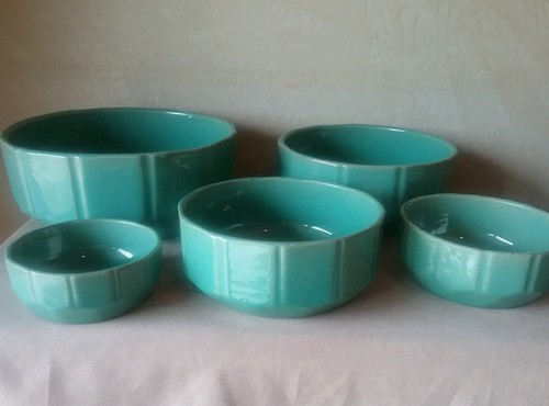 morton pottery nesting bowls