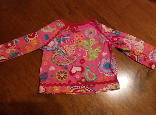 Hanna andersson 80 2t top shirt long sleeve pink