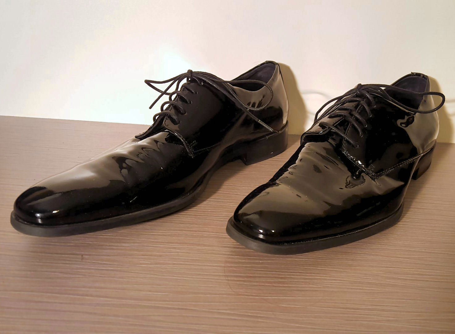 Calibrate 'Reggio' Patent Leather Derby Black size 10