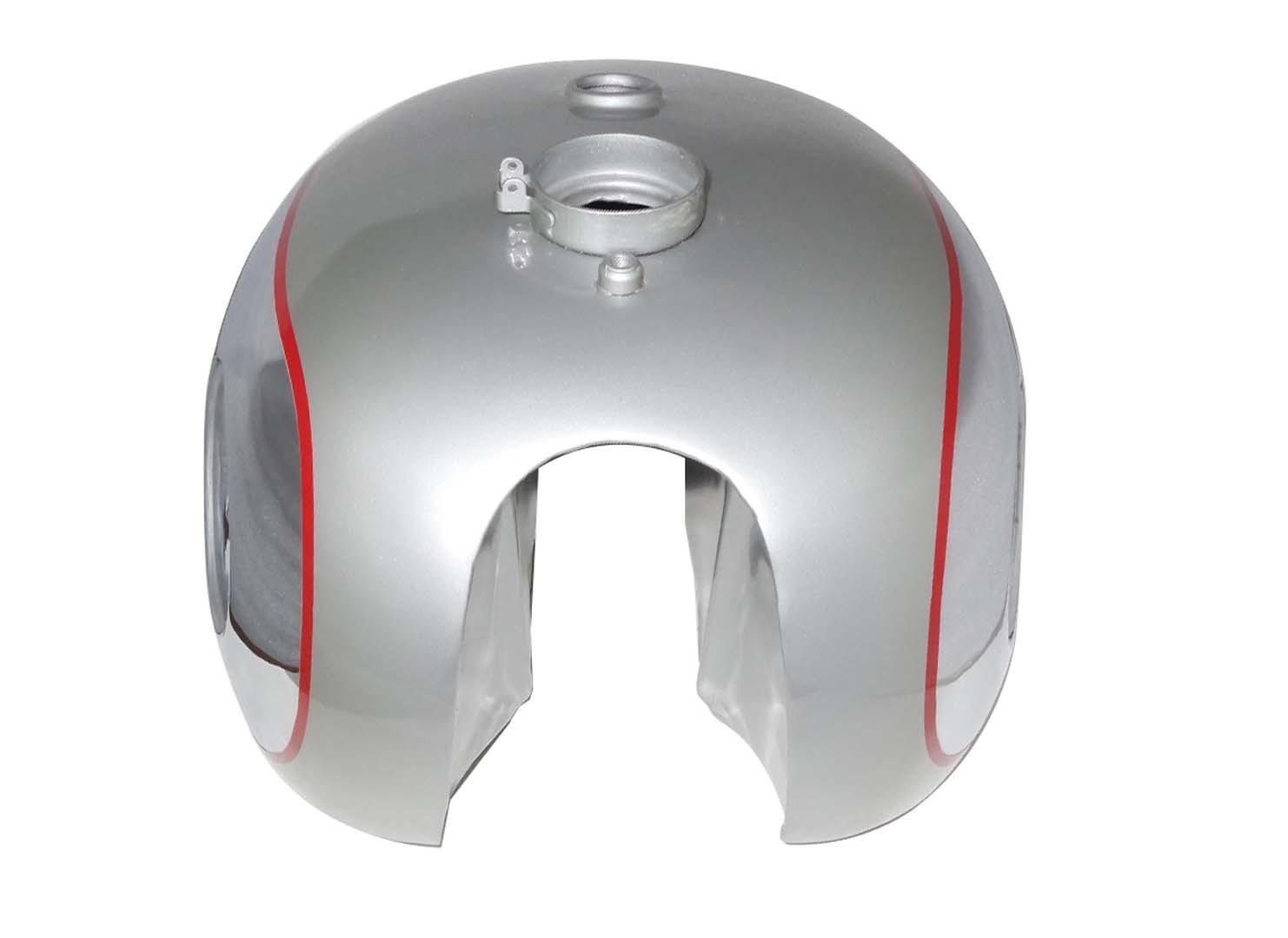 BSA Gold Star B34 A7 Petrol Gas Fuel Tank Chrome Plated & Silver Painted 